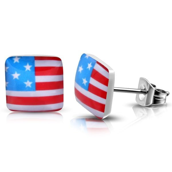 American Flag Earrings