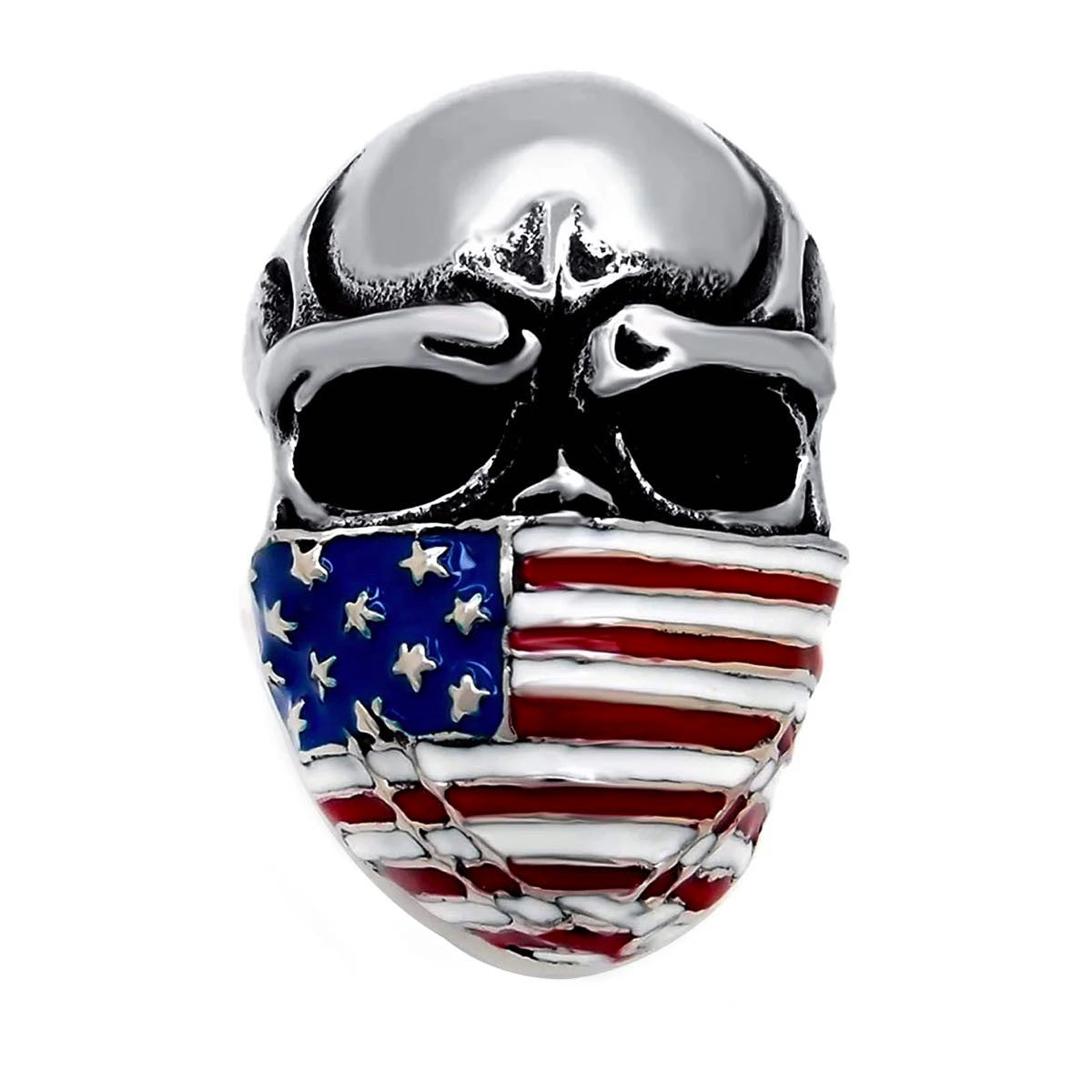 American Flag Mask Skull