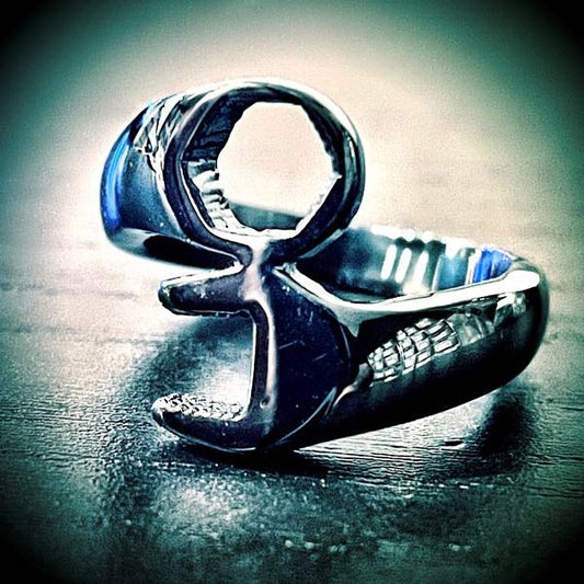 BLACK 'Takin Care Of Business' Wrench Ring