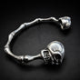 Bad to the Bone Steel Bangle Bracelet (#B0057)