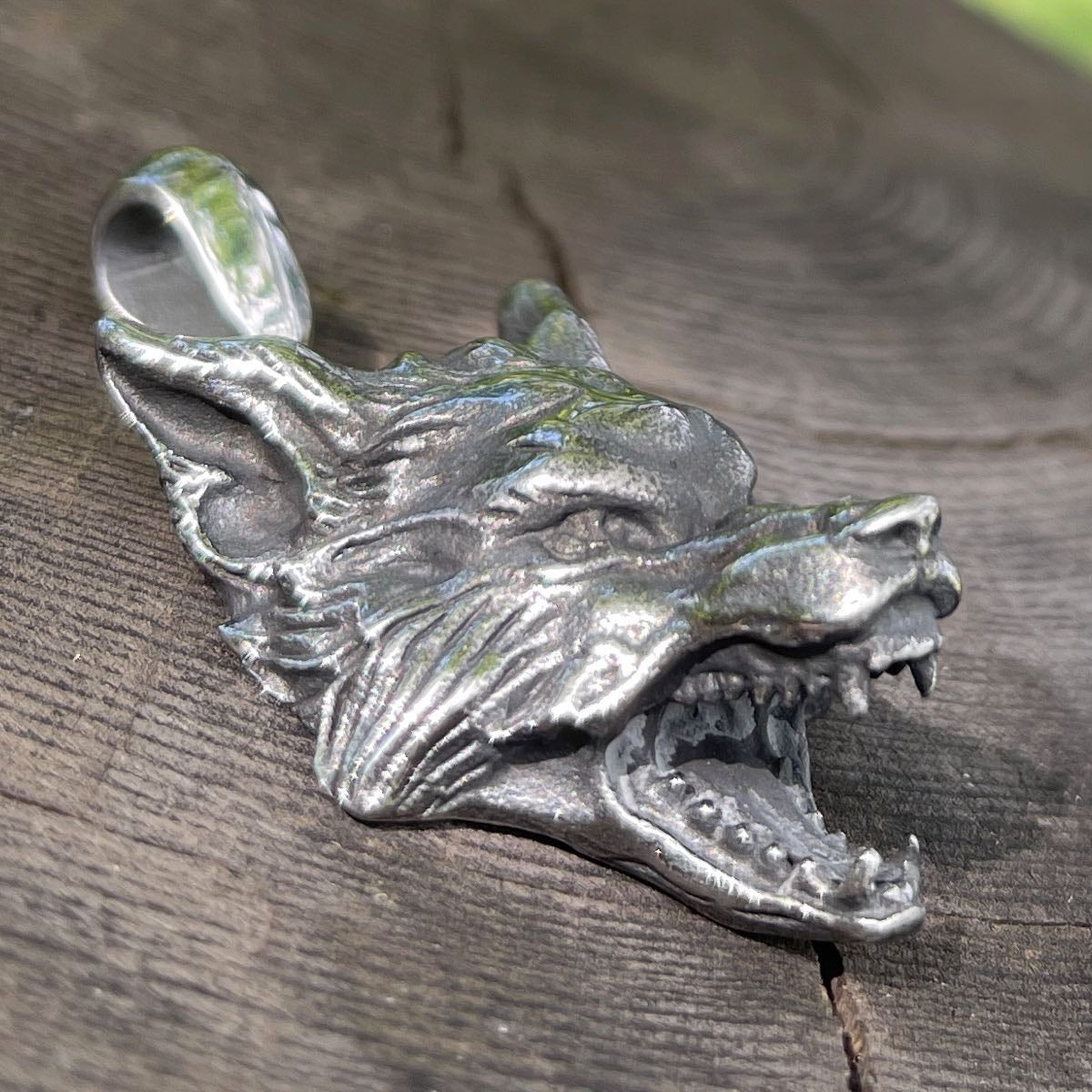 Big Bad Wolf Pendant with sharp teeth