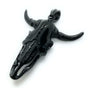 Black - Big & Bold Steer w/Horns Pendant (#p072black)