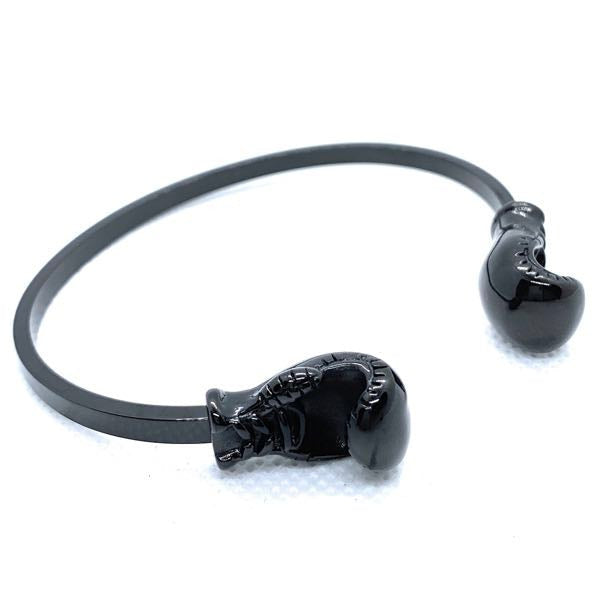 Black Boxing Gloves Steel Bracelet