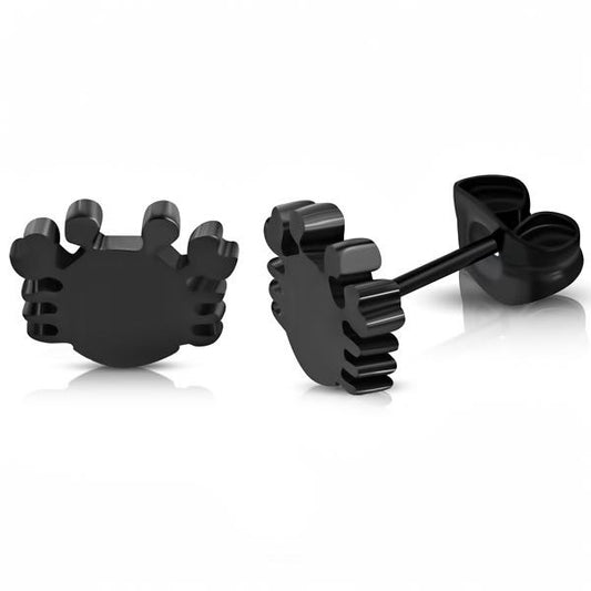 Black Crab Earrings