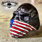Black American Flag Skull Ring (#124)