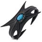 Black Leather Turquoise Bangle (#c162)