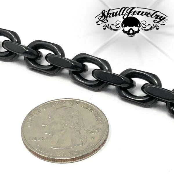 Black Link Stainless Steel Bracelet