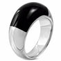 Black Top Stainless Steel Ring (c320)