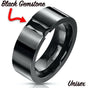 Black on Black - Men's or Women's Gemstone Ring (#c028)