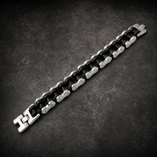 Blackout Chain — Heavy 9" Link Bracelet · 207 grams (#B0101)
