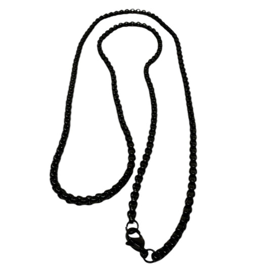 “Blackout” – 24" Black Stainless Steel Chain
