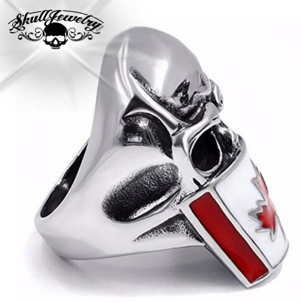 Canadian Infidel Skull Ring