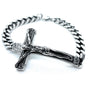 Crucifix Cuban Chain Bracelet (#967)