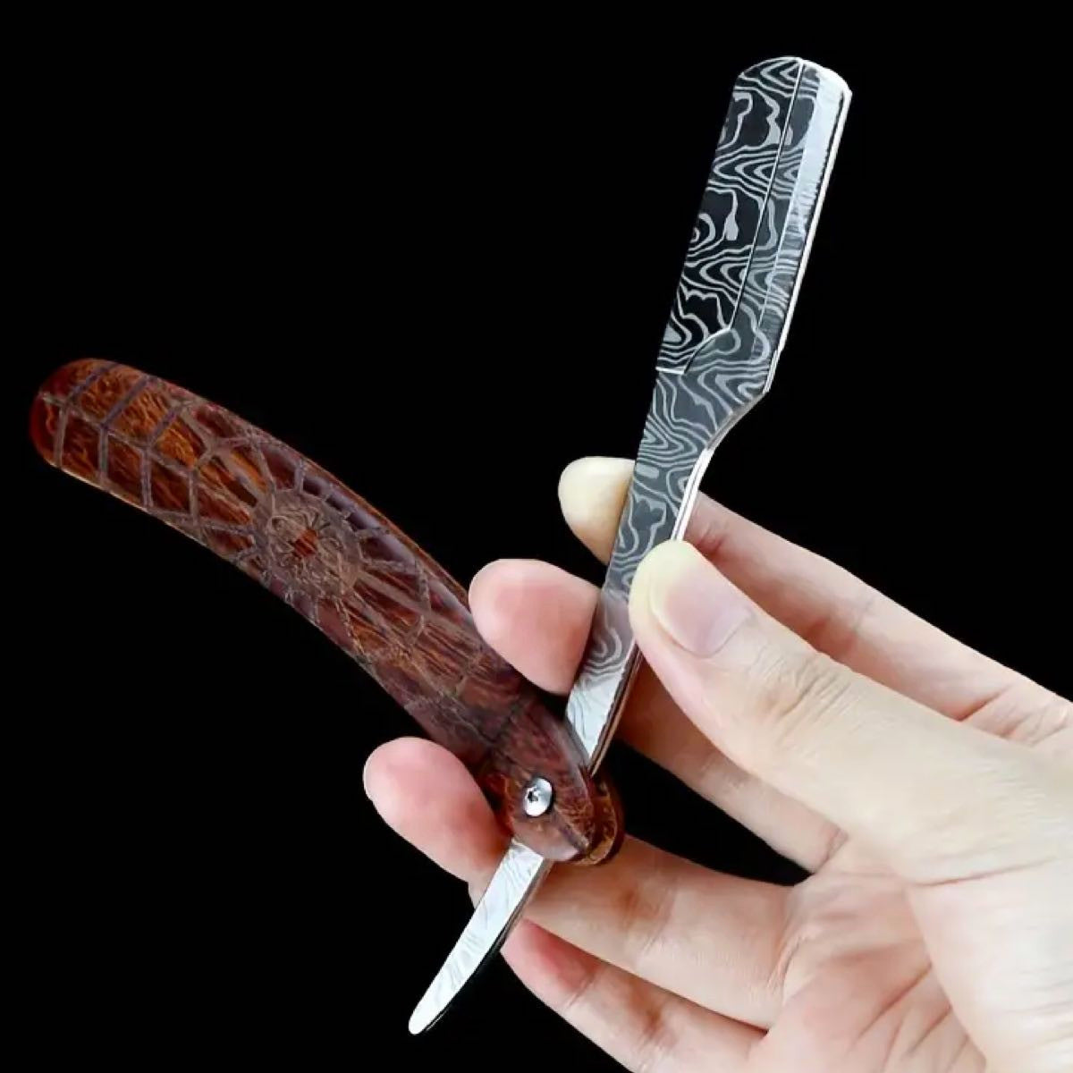 Damascus Straight Razor