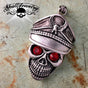 Death Stare - Military Pendant w/Red Eyes (#p005)