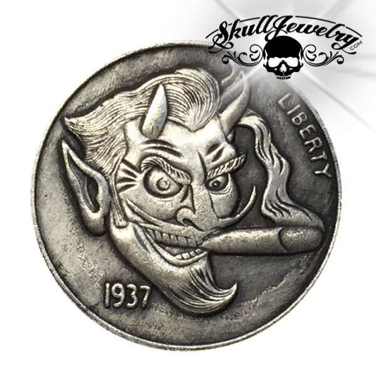 'Devilish' 1937-D 3-Legged Buffalo Hobo Nickel