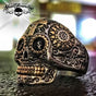 El Dios Sol - Son God Skull Ring (#726)