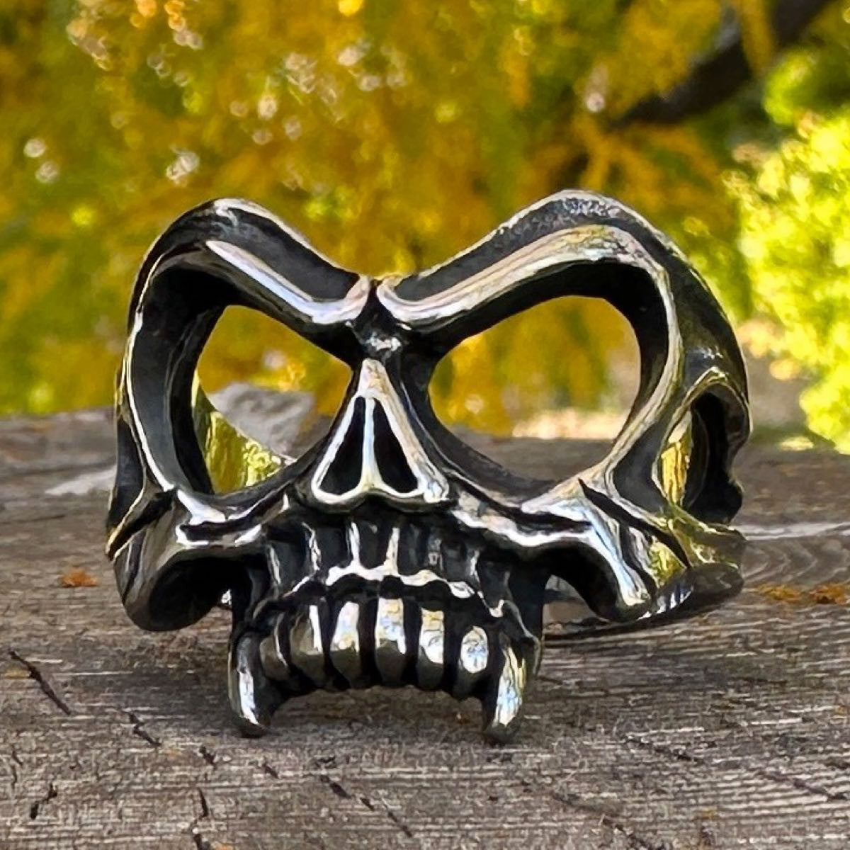 Eyes Wide Open Skull Ring