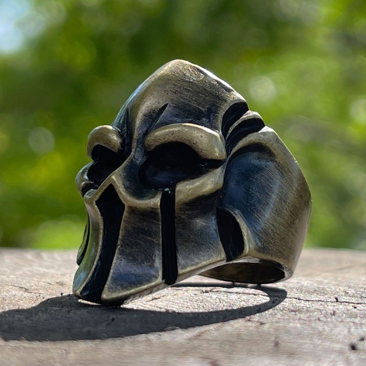 Gladiator Skull Ring with mask