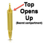 Shot to the Heart Gold-Tone URN Pendant (#c382)