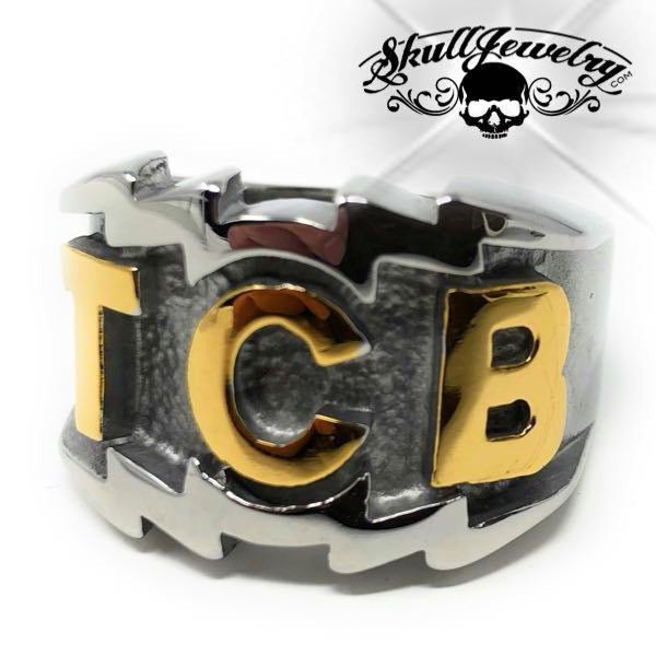 Gold-Tone 'TCB' Elvis Presley Ring