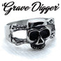Grave Digger - Skull & Bones Ring (#527)