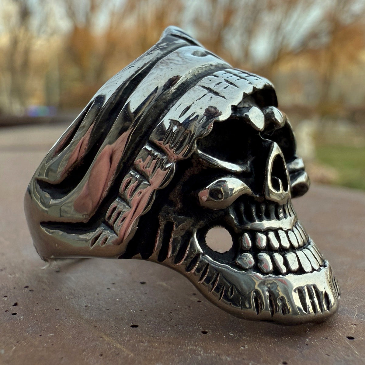 Gravehelm Sentinel Skull Ring™ (#761)