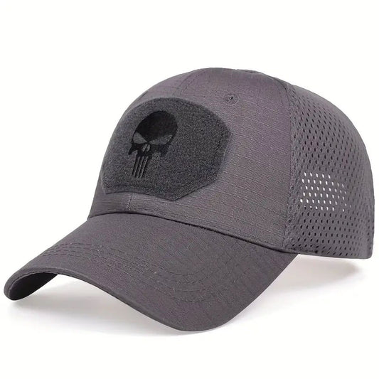 Gray Punisher Baseball Cap