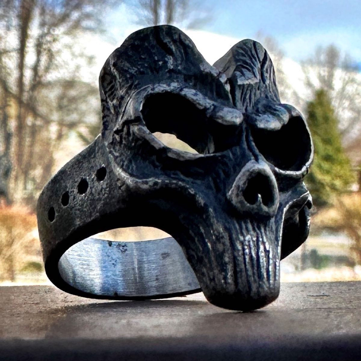 Grim Reminder Skull Ring