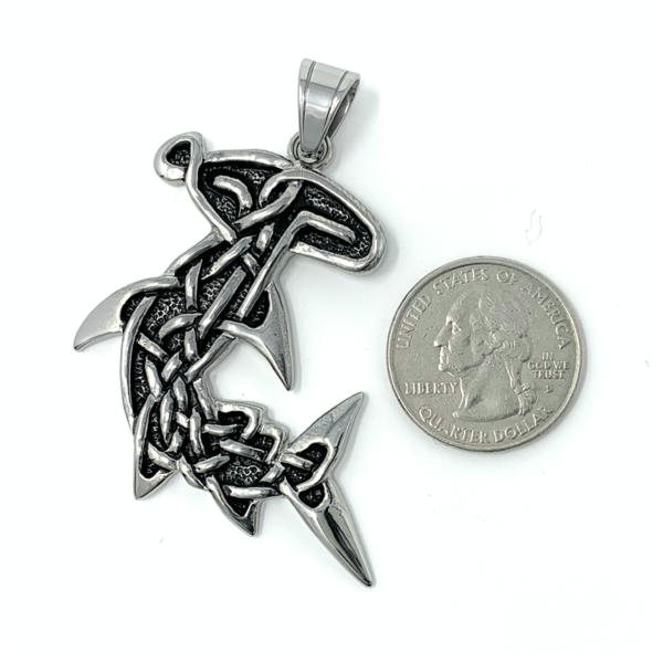 Silver Hammerhead Shark Pendant