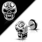 Hellboy Skull Earrings (c330)