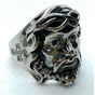 Jesus Ring with cross on sides (#c208)