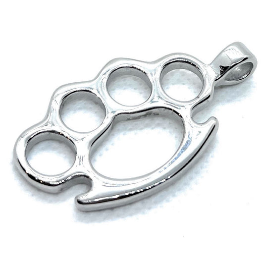 'Knuckle Duster' Pendant stainless steel color