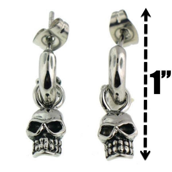 'Let Em Dangle' Skull Earring