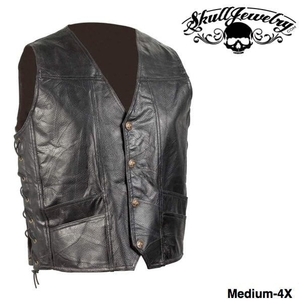 Live To Ride® brand embroidered vest with American Flag Patch