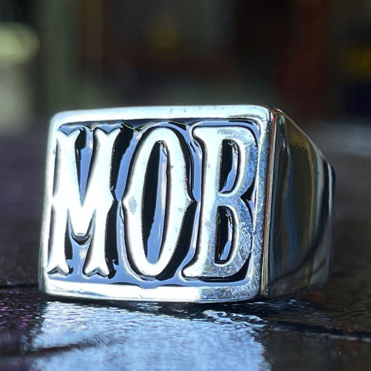 'MOB' Stainless Steel Ring (item#023)