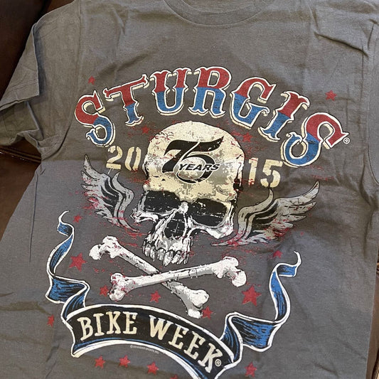 Medium Gray - Sturgis 75th Bike Week T-Shirt