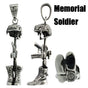 Memorial Soldier - ASH HOLDER URN/Pendant (#p272)