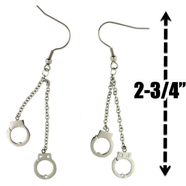 'Never Going Back' Handcuffs Earring (e009)