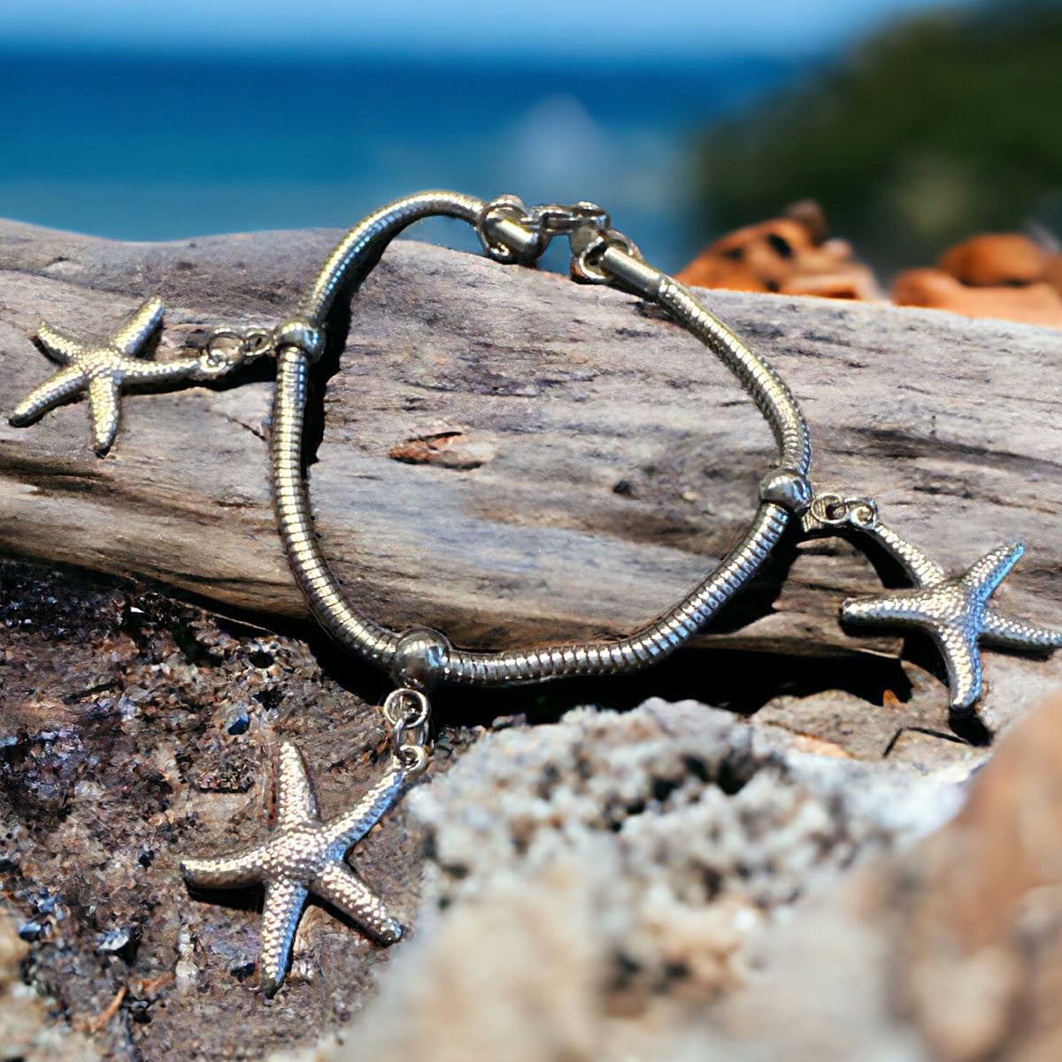 Ocean Whisper - Triple Starfish Bracelet