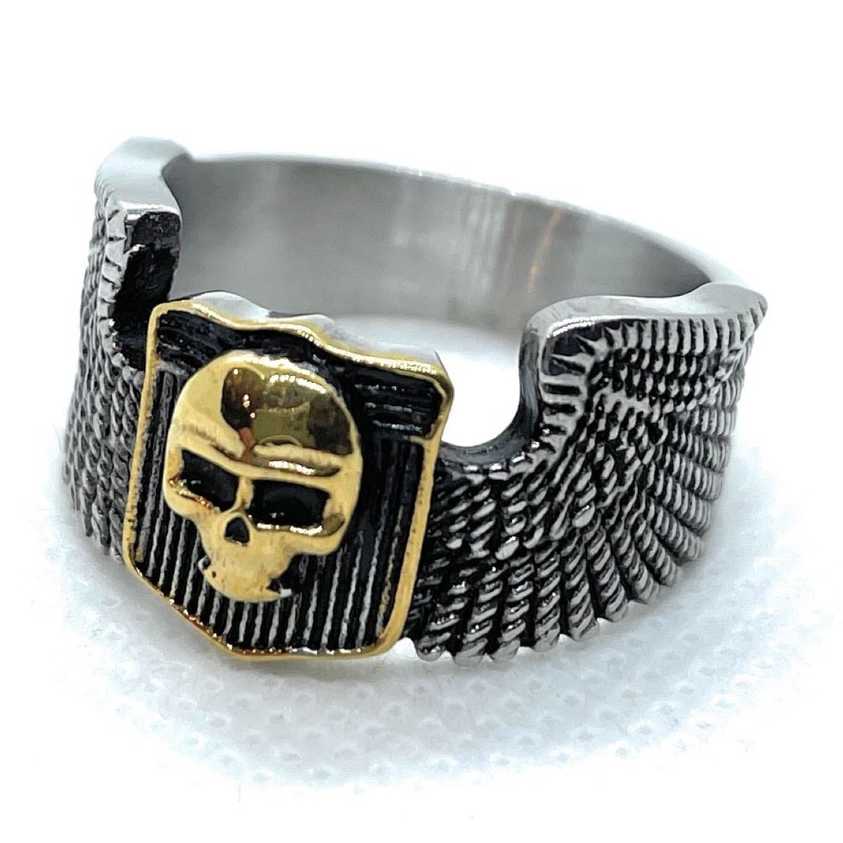 'Outlaw Biker' Skull Ring