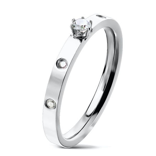 'Promises Kept' Prong Set Center CZ Ring