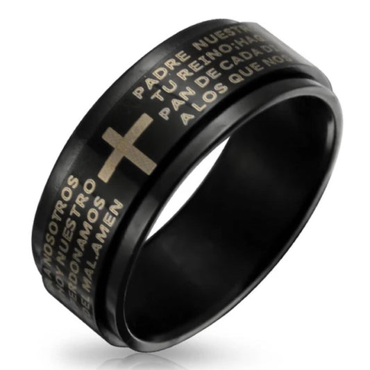 Padre Nuestro Lord's Prayer Ring (#c126)