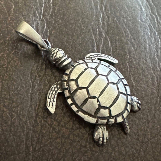 Pewter TURTLE Pendant