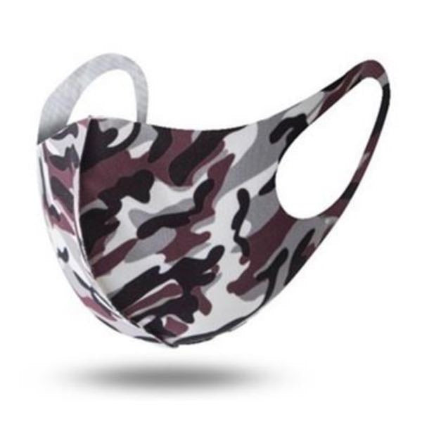 Purple/Maroon Camouflage Washable Face Mask