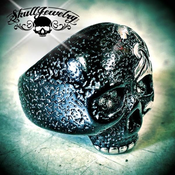 Rock N Roll Fantasy Bad Company Ring Solid Black Steel Ring