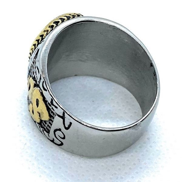 Saint John the Evangelist Cross Ring - solid back cross ring