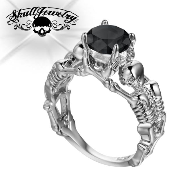 Skeleton Wedding / Engagement Ring