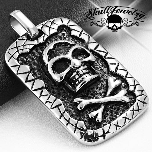 'Secret Society' Dog Tag Pendant (c085)