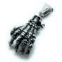 Skeleton Hand w/Skull Pendant (#p196)
